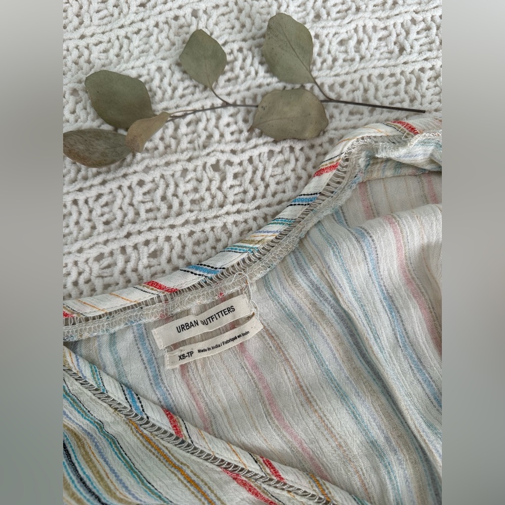 Urban Outfitters Short Sleeved Striped Romper - Picture 5 of 8